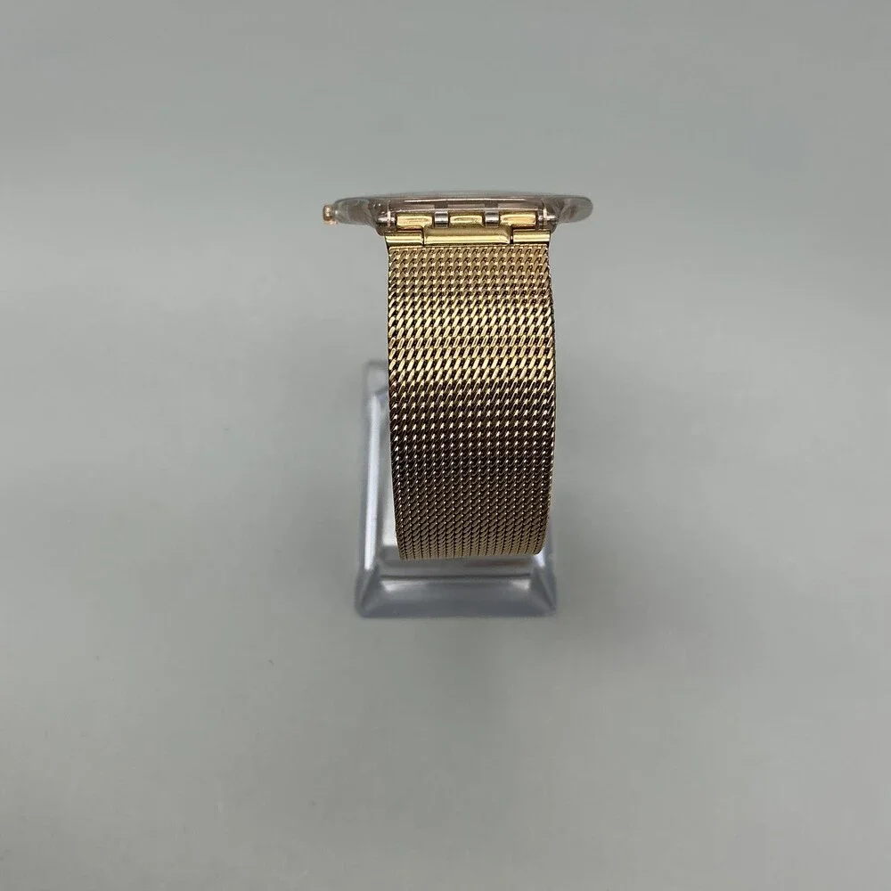 Swatch Hello Darling Womens Watch 33mm Rose Gold Tone Mesh New Battery